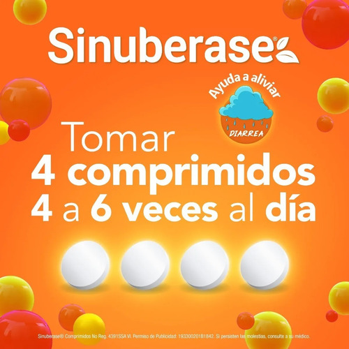 Sinuberase Comprimidos Con 48