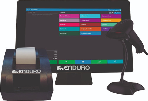 Kit Punto De Venta Tactil Impresora Escaner Y Software Pos