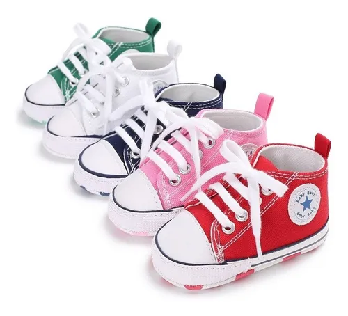 Bebe Converse Bonitas Zapatillas Gateadoras P MercadoLibre