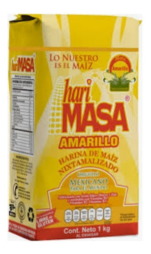 Harina De Maíz Harimasa Amarillo Paquete C/10 Kg