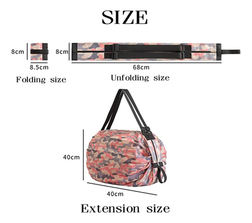 Bolsa De Compras Plegable Practica Cómoda Amplia Y Moderna