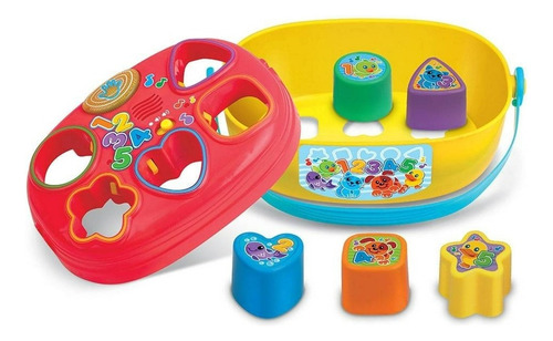 Kidz Time Caja Con Figuras Geométricas Luz Y Sonido Multicolor