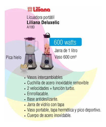 Licuadora liliana deluxelic sale