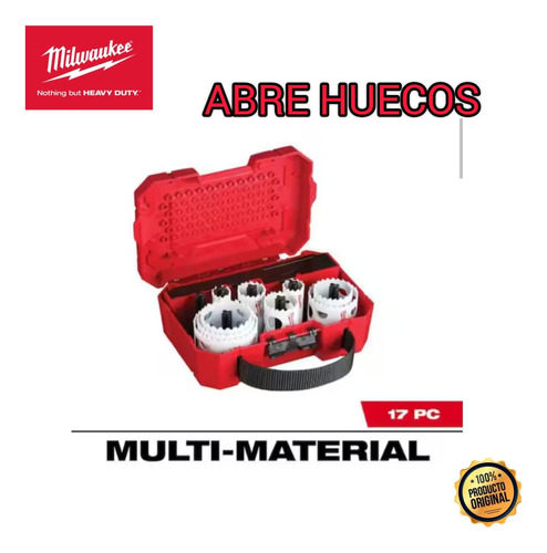 Abre Hueco Multi Material 17 Piezas Milwaukee 