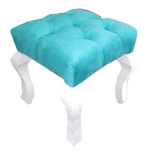 Taburete Sillón, Decorativo, Minimalista, Moderno Princess Color Azul