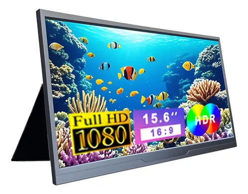 Monitor Portátil 15.6  1080p Fhd 60hz Ips Tela Expansão Hdmi