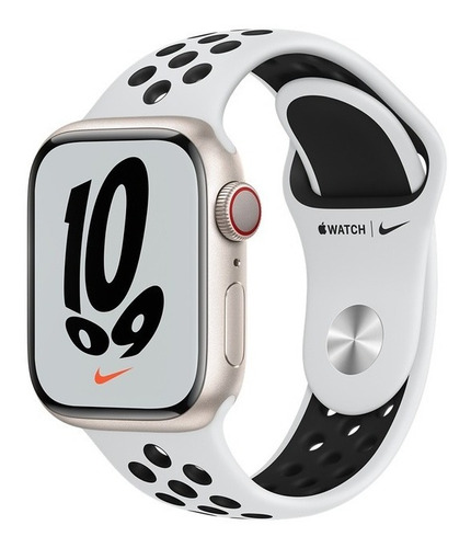 Apple Watch Nike Series 7 Gps+celular 41mm Blanco Estelar 