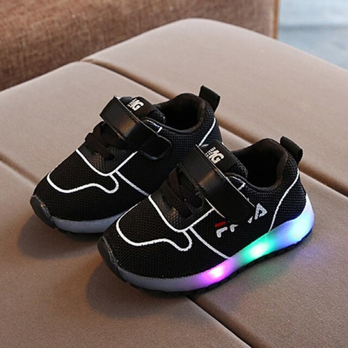 Talla 21-30 Bebé Casual Zapatos Con Luces Niñas Ligero B