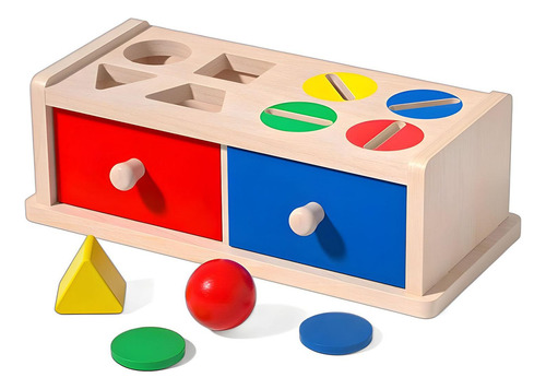 Cajas De Objetos Juguete Para Bebés Educativo Con Cajones