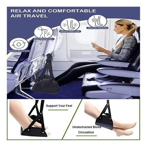Reposapiés De Viaje Cómodo Y Ajustable En Altura