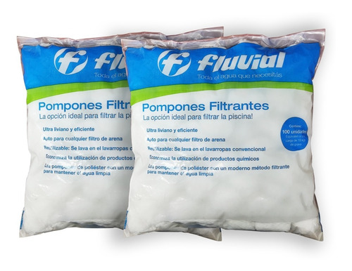 Pompones Carga Filtrante Fluvial Para Filtro Vulcano Vc20