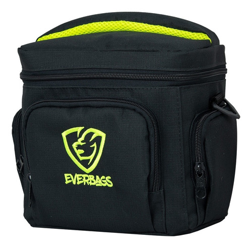 Bolsa Térmica Fitness Master Marmita Preto Verde Lancheira