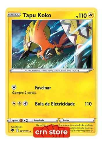 Pokemon Tapu Fini, Lele, Bulu & Koko V Card Lot - 11 Cards - Holo