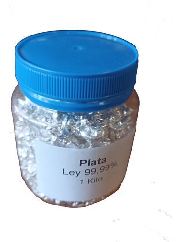 Plata Granalla Electrolítica Ley 99,99 (1 Kilo)