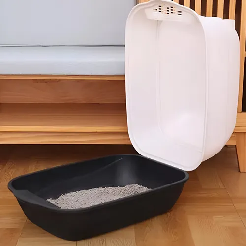 Arenero Para Gato Caja De Arena Con Tapa Y Puerta Abatible