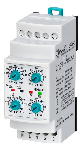 Relé Protección Sobretensión Y Bajo Voltaje Gkm-11 (220vac)