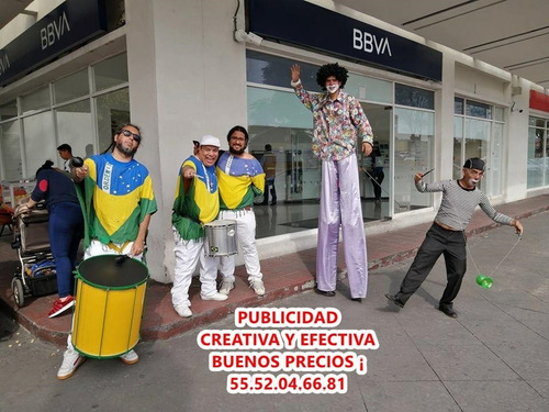 Zanqueros Batucada Publicidad Btl Y Mas Cdmx Buen Precio ¡
