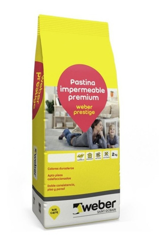 Pastina Para Porcelanato Weber Color Prestige X 14 Kg.