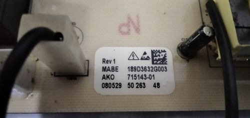Imagen 2 de 3 de Tarjeta Para Lavadora G&e O Mabe Tipo Amazonas Original.
