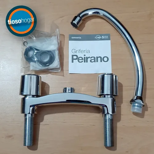 Canilla Peirano Mesada Pico Alto Cocina Medea Griferia