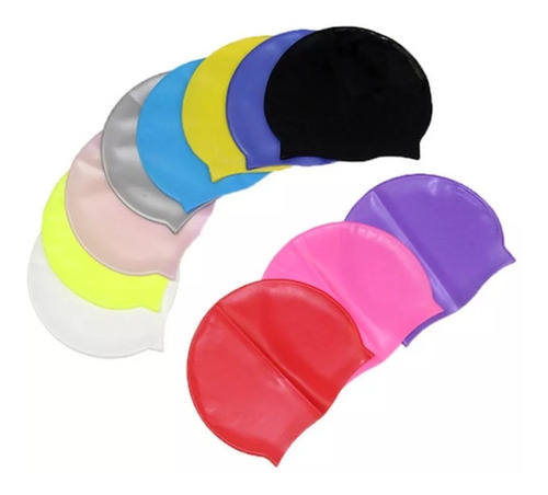 Gorro De Natación En Silicona Para Buceo Piscina Protector 