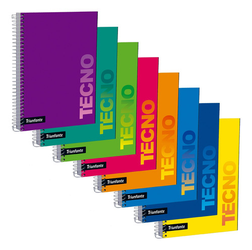 Cuaderno Triunfante Tecno C/ Espiral T/ Flex 40hjs 16x21 X1