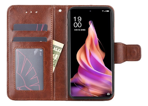 Funda Con Textura De Cristal Marrón Para Tcl 40r 5g