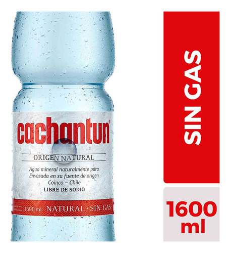 Agua Mineral S Gas Cachantun  No Ret 1, 6lt(3uni)super
