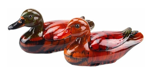 Pareja Patos Mandarines Cura Feng Shui Amor Fidelidad 16 Cm