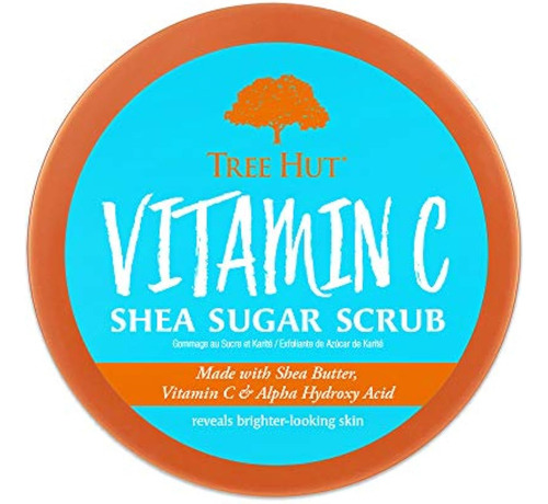 Exfoliante De Azúcar Y Karité Con Vitamina C Tree Hut, 18 On
