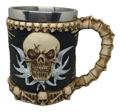 Tazon Mug Medieval Resina Acero Inoxidable Frío Caliente Got