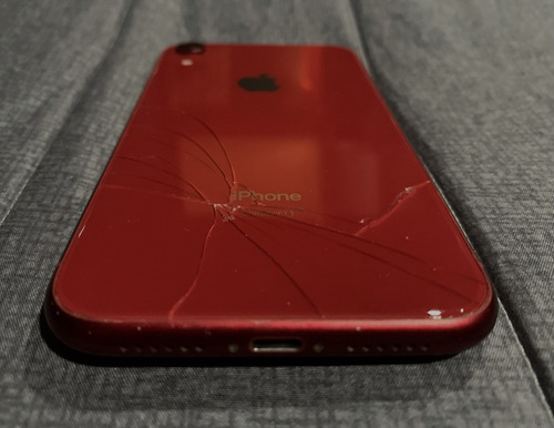iPhone XR 64gb Rojo | Sólo At&t | Con Detalle En La Parte Trasera (Usado)
