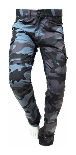 Calça Camuflada Masculina Com Proteção Defender Hlx Cinza