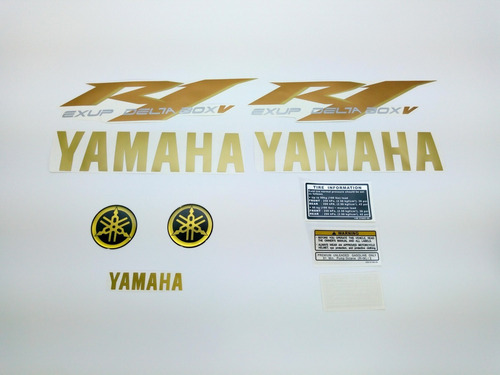 Adesivo Compatível Yamaha R1 Preta Sp Limited Edition R105pl Cor ADESIVO EMBLEMA GRÁFICO R1