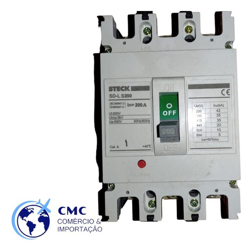 Caixa Passagem St44220n + Disjuntor Sd-l S200 Steck C/nf