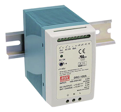 Fuente De Poder Riel Din 12v 100w Con Cargador De Bateria