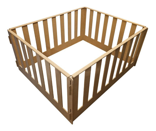 Corralito Bebe Niños Montessori Madera 1.20mtx1.00mtx0.60mt 