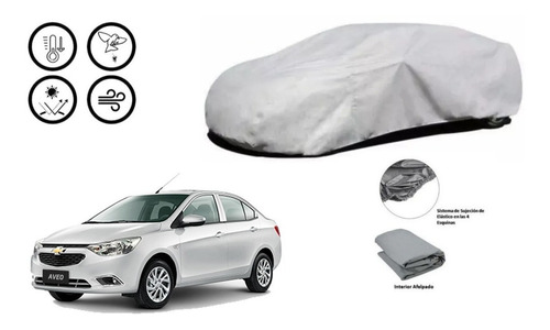 Car Cover 100% Vs Clima Polvo Chev Aveo 2007 Al 2019 Msi