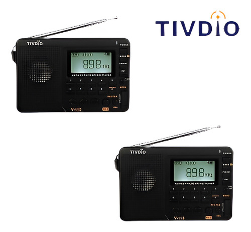 2xprotable Am/fm/sw Mp3 Radio Mundo Banda Receptor Rec Graba