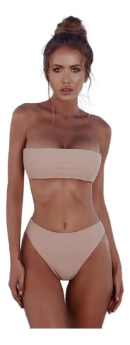 Traje De Baño Bandeau, Conjunto De Ropa De Playa, Traje De B