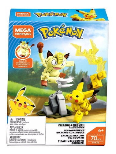 Oferta Pokemon Mega Construx Pikachu + Meowth Showdown !!