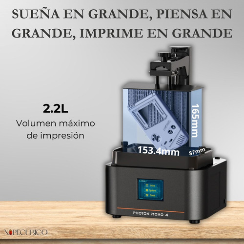 Impresora 3d Anycubic De Resina Photon Mono 4 Resolución 10k
