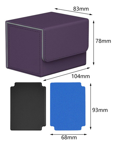 M Caja For Baraja De Cartas Coleccionables, Morada