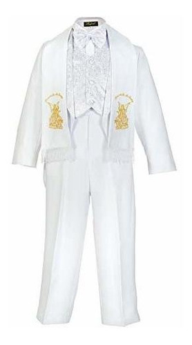 Igirldress Baby Boys Bautizo Blanco Bautizo De Paisley