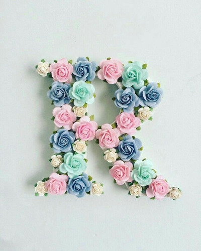 Letras Con Flores Cumple.decoracion