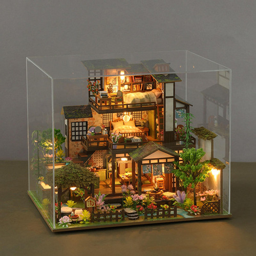 Casa De Muñecas Diy Miniatura Mini Casa Hecha A Mano Modelo