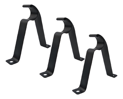 2 X 3 Soportes Ajustables Para Barra De Cortina De 2 Piezas