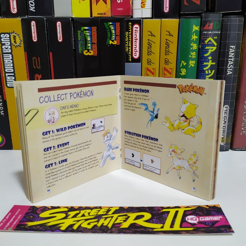Pokémon Red & Blue - Manual Do Jogo (game Boy)