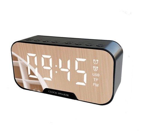 Radio Reloj Despertador Bluetooth Con Radio Y Slot Micro Sd 