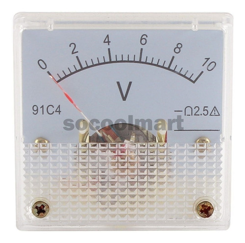 Voltimetro Analogico Dc 10v 10 V 91c4 De Conexion Directa